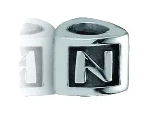 Pandora Authentic Sterling Silver Letter Z Alphabet Block Initial Charm thumbnail 1