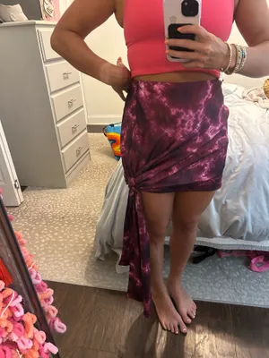 Cinq à Sept silk tie dye skirt  thumbnail 3