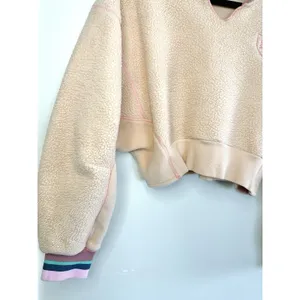 BDG‎ Urban Outfitters Women's M Crop Sherpa Fleece Varsity Streetwear Gorpcore thumbnail 8