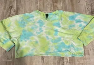 Wild Fable Cropped Tie Dye Sweatshirt thumbnail 1