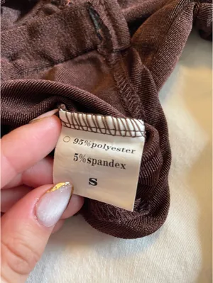 Brown Button Up Going Out Top thumbnail 2