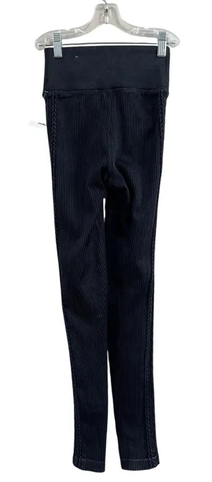 Offline by Aerie Big Chill Seamless Cable‎ Knit Ribbed LeggingTrue Black Sz XS thumbnail 1
