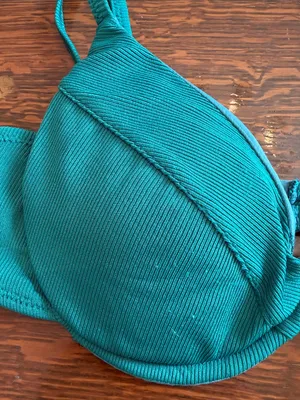 Kotomi Women’s Teal Underwire Bikini top - Teal size medium thumbnail 2