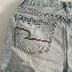 American Eagle Light Blue Jean Mom Shorts EUC thumbnail 5