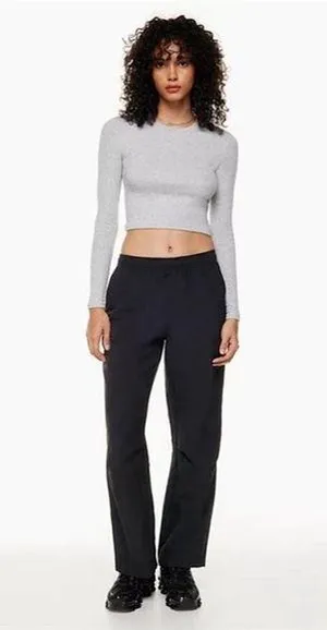 Aritzia TNA Sawyer Black Pants thumbnail 1