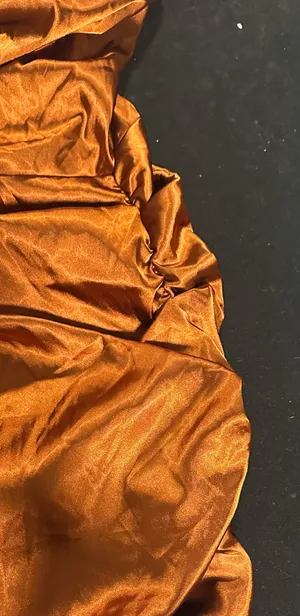 SheIn Orange satin dress thumbnail 3