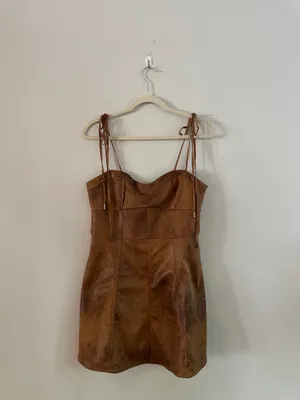 Free People Veronica Suede Mini Dress thumbnail 5