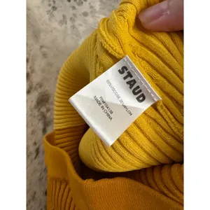 STAUD Yellow Lorraine Midi Skirt Size XS‎ thumbnail 6