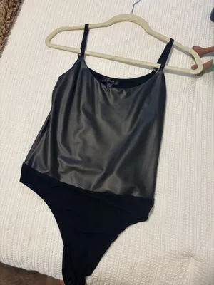 Leather AQUA Bodysuit thumbnail 2