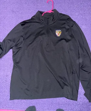 National Football League Team Apparel Authentic Baltimore Ravens quarter zip thumbnail 1