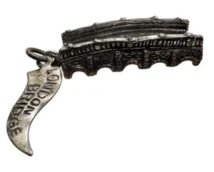Vintage Sterling Silver London Bridge Charm 3.8g Travel Souvenir Pendant thumbnail 1