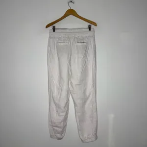 Athleta Cabo Linen Jogger Travel Pants Cream Leopard Size 12 thumbnail 5
