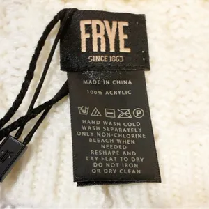 Frye One Size Cream Cable Knit Beanie Hat‎ NEW thumbnail 6