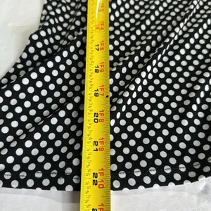 Maurices Y2K Babydoll stretchy Black White red Polka Dot tank pin up 90s M thumbnail 10