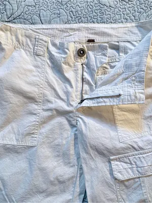 Free People The Thing Is Mid Rise Utility Pants Optic White Cargo Wide Leg~2🧡 thumbnail 9