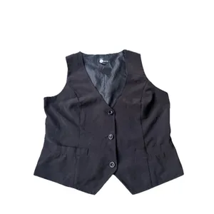 Vintage First Option Vest Jacket 3 Button Black Women’s Size 10 Formal thumbnail 7