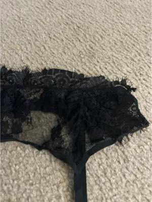 C274 Garter Belt woman black small /medium size unused thumbnail 3