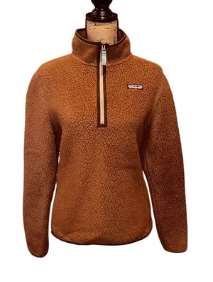Patagonia Retro Pile Quarter Zip Fleece Pullover Women’s Size Medium Brown thumbnail 1