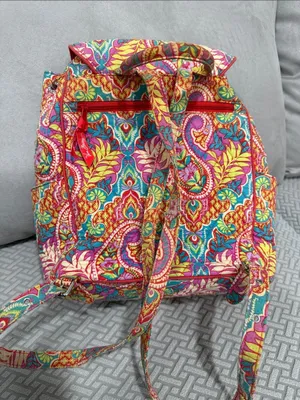 Vera Bradley Quilted Floral Paisley  Drawstring Backpack - Multicolor thumbnail 5