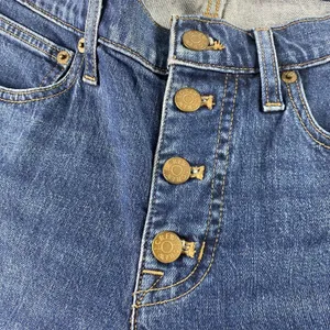 J Crew Jeans Womens‎ 27 Blue Mid-Rise Flare Crop Button Fly Stretch Denim Casual thumbnail 2