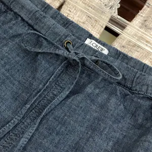 J.Crew Factory Blue Chambray Drawstring Shorts  thumbnail 2