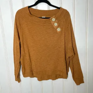 Free People We The Free Asymmetrical Button Henley Forget Me Top Small 796 thumbnail 3