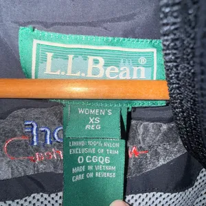 Women’s LL Bean Hooded Lightweight Jacket Windbreaker Coat Full‎ Zip Size XS O thumbnail 4