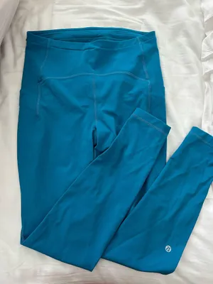 blue lululemon leggings thumbnail 1