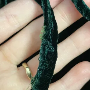 Marine Layer Bella Velvet Pants Slouchy Wide Leg Women Medium Green Drawstring thumbnail 16
