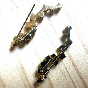 ✨ BaubleBar “Farah” Crystal Ear Crawler Earrings thumbnail 4