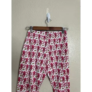 Roller Rabbit Pink Monkey Pajama Pants Womans XS 100% Pima Cotton Made in Peru thumbnail 6