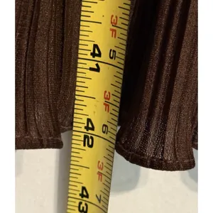 Vintage Hal Ferman Brown Pleated A-Line Dress disco 1970’s - no sz - see pics thumbnail 9