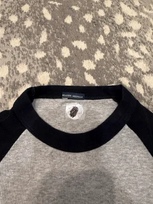Color block Brandy Melville cropped tshirt thumbnail 2