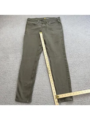 Carhartt Women’s 10 Olive Green Slim Fit Stretch Utility Work Pants Casual thumbnail 5