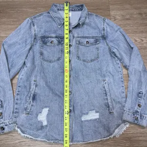Wishlist Women's Boutique Denim Long Sleeve Button Up Size Medium thumbnail 4