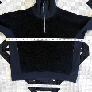 Lululemon Stand Out Sherpa Half Zip Pullover in Black thumbnail 2