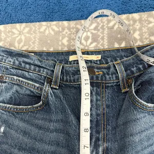 Levi's Premium 70s High Rise Flare‎ Medium Blue Wash Size 30 Minimalist Casual thumbnail 12