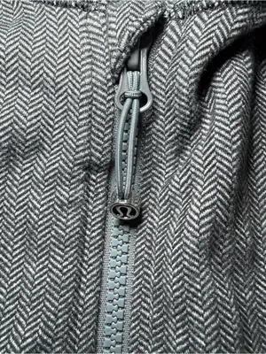 Lululemon Jacket Womens 6 Gray Daily Practice Hooded Full Zip Flecked Athletic thumbnail 3