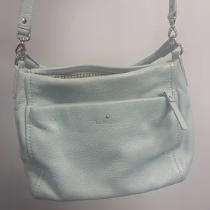 Kate Spade Mint Pebbled Leather Crossbody Shoulder Purse 2-Way Bag Medium thumbnail 2
