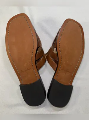 Sam Edelman Dina Woven Size 11 Fisherman Slides Brown Leather Sandals Women's 42 thumbnail 6
