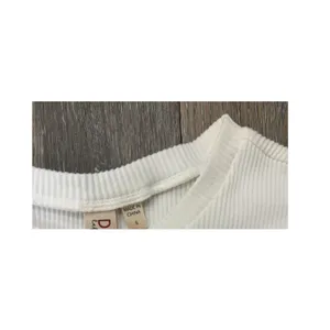 Anthropologie Dolan Top Small White Ribbed Sheer Puff Sleeve Blouse Romantic thumbnail 6