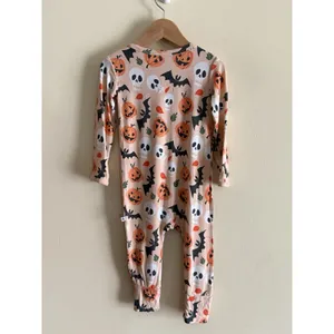 Little Bum Bums Halloween Bamboo Zip Up Romper Size 18-24 Months thumbnail 3