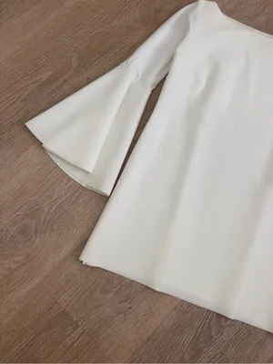Chiara Boni La Petite Robe White Bell Sleeve Mini Dress – IT 44 / US 8 / M thumbnail 6