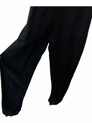 L Space Cali Girl Black Cotton Tie Strap Jumpsuit thumbnail 3