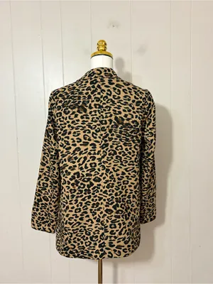 ASTR The Label Leopard Print Boyfriend Blazer Animal Print Size M thumbnail 6