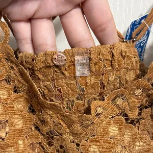 Free People‎ Celine Longline Lace Bralette Burnt Caramel Coquette Boho Festival thumbnail 5