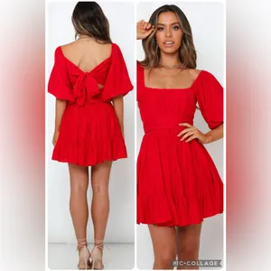 Hello Molly Red X Festival Dress Size Small thumbnail 2