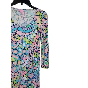 Lilly Pulitzer Women's Dress Ariana Asymmetrical Swing Gypsy Jungle Colorful XS‎ thumbnail 2