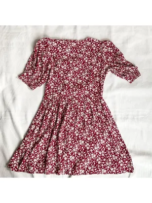 NWT Reformation Laylin mini dress red pink FLOWER GIRL SZ4 bust 32in thumbnail 5
