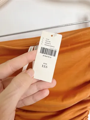 Anthropologie • The Gabbie Strapless Ruched Tube Dress jersey knit Mango orange thumbnail 6